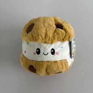 Squishable Snugglemi Snackers Cookie Ice Cream Sandwich Plush 4" NWT